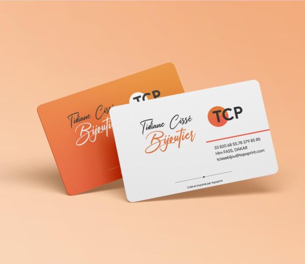 Creation-et-impression-carte-visite-transparent-pvc-senegal Carte NFC en PVC Personnalisable