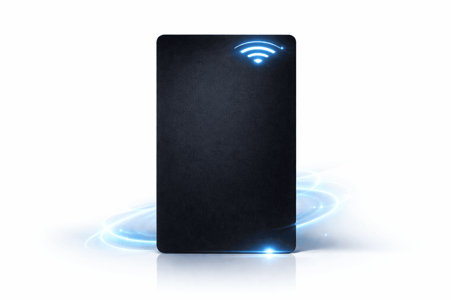 Carte NFC en métal noir BlackHandd