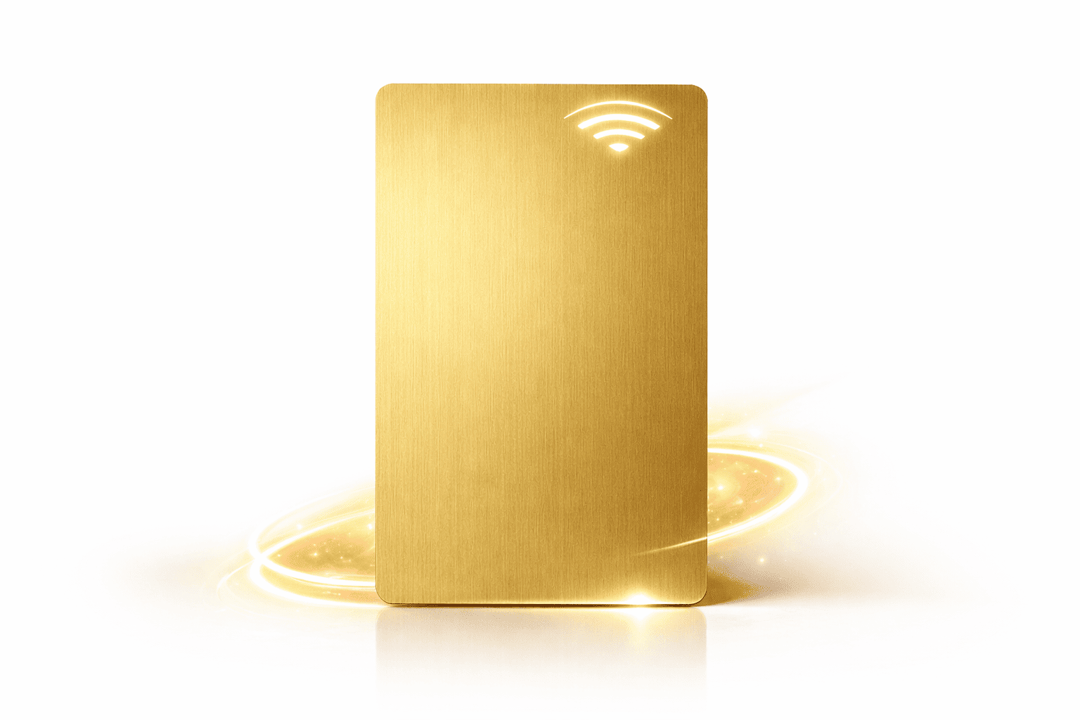 Carte NFC en métal or BlackHandd